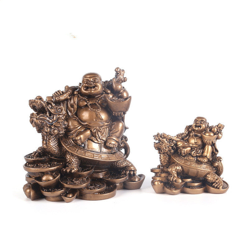 Resin Laughing Buddha Statue for Home Decor and Feng Shui