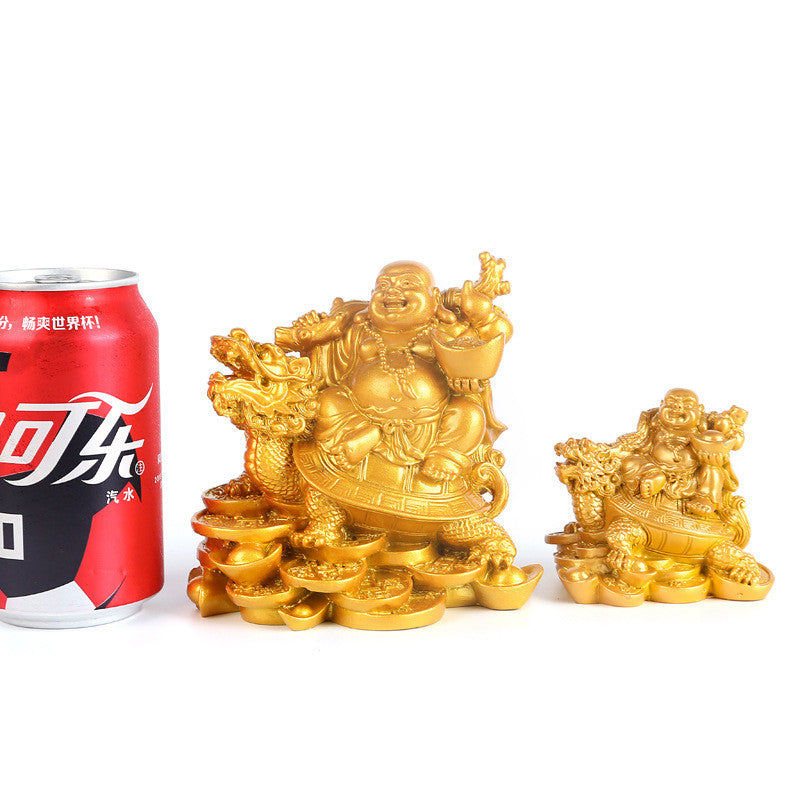 Resin Laughing Buddha Statue for Home Decor and Feng Shui